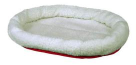 Trixie Cuddly Bed jaukus guolis katėms, vilnos-balta/raudona spalva, 47x38 cm