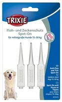 Trixie Spot On blusų ir erkių apsaugos vidutinio dydžio šunims bio lašai nuo blusų ir erkių, 3 x 5 ml