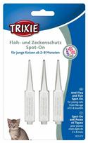 Trixie Bio Spot-On blusų ir erkių apsaugos lašai jaunoms katėms ir kačiukams, 3 x 0.6 ml