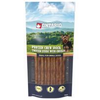 Ontario Protein Chew Snack Twisted Sticks With Chicken baltyminis kramtomasis skanėstas šunims su jautienos kolagenu, 12,7 cm, 10 vnt.