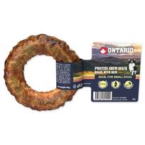 Ontario Protein Chew Snack Bagel With Beef baltyminis kramtomasis skanėstas šunims, 8,9 cm, 1 vnt.