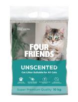 Four Friends Cat Litter Unscented bentonitinės kraiko granulės katėms be kvapo, 10 kg