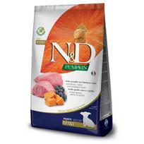 Farmina N&D Dog Grain Free Puppy S sausas maistas šuniukams, su ėriena, mėlynėmis ir moliūgu, 0.8 kg