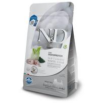 Farmina N&D Dog Grain Free White Coat S begrūdis sausas maistas mažiems šunims su jūrų ešeriu ir spirulina, 5 kg