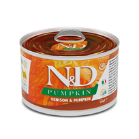 Farmina N&D Dog Venison, Pumpkin Adult Mini konservai šunims su elniena ir moliūgu, 140 g