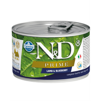 Farmina N&D Dog Lamb Blueberry Adult Mini drėgnas maistas mažiems veislėms su ėriena ir mėlynėmis, 140 g