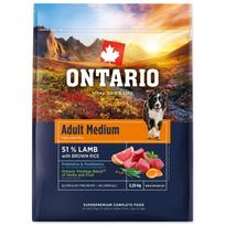 Ontario Adult Medium Lamb & Brown Rice sausas maistas suaugusiems vidutinių veislių šunims su ėriena ir rudaisiais ryžiais, 2,25 kg