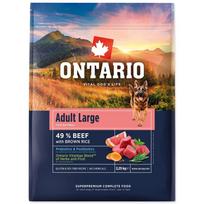 Ontario Adult Large Beef & Brown Rice sausas maistas dideliems šunims su jautiena ir rudais ryžiais, 2,25 kg