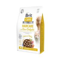 Brit Care Cat Haircare With Raw Delights sausas maistas suaugusioms katėms, 2 kg