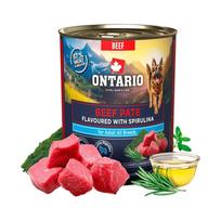 Ontario Adult Beef Pate Flavoured with Spirulina konservai suaugusiems šunims su jautiena ir spirulina, 800 g