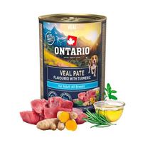 Ontario Veal Pate Flavoured With Turmeric konservai suaugusiems šunims su veršiena ir ciberžole, 400 g