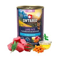 Ontario Adult Lamb Pate Flavoured with Sea Buckthorn konservai šunims su ėriena ir šaltalankiais, 400 g