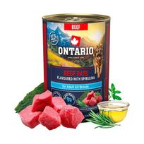 Ontario Adult Beef Pate Flavoured with Spirulina konservai suaugusiems šunims su jautiena ir spirulina, 400 g