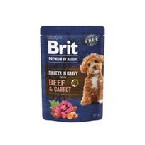 Brit Premium By Nature Beef&Carrot In Gravy konservuotas maistas šunims, 85 g