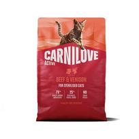 Carnilove Active Cat Beef & Venison Sterilised bežiedžiai sausi maisto sterilizuotoms katėms ir katiniams su jautiena ir elniena, 2 kg