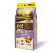 Sam's Field Adult Salmon Potato mažai grūdų sausas maistas suaugusiems šunims su lašiša ir bulvėmis, 13 kg + 2 kg dovanų