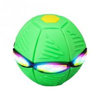 Šviečiantis FLAT BALL skraidantis diskas - kamuolys - žalias