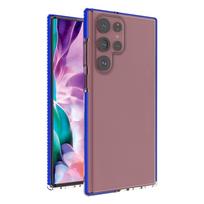 Spring Case TPU dėklas Galaxy S22 Ultra – tamsiai mėlynas