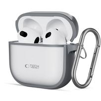Tech-Protect Magmat dėklas AirPods 4 – pilkas su kabliuku