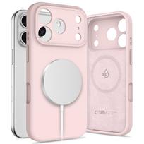 Tech-Protect silikoninis MagSafe dėklas iPhone 17 Pro Max – rožinis