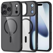 Tech-Protect MagMat MagSafe dėklas iPhone 17 Pro – skaidrus juodas