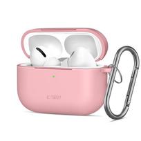 Tech-Protect silikoninis dėklas AirPods Pro su karabinu – rožinis