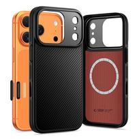 Tech-Protect Kevlar Aramid MagSafe dėklas iPhone 17 Pro Max – juodas