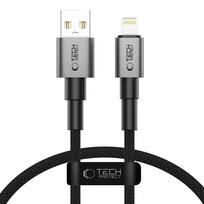 Tech-Protect Ultraboost DNA USB-A / Lightning laidas 12W/2.4A 25 cm - pilkas