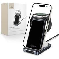 Tech-Protect Indukcinis įkroviklis QI15W-A26 15W 3in1 išmaniajam telefonui / ausinėms / Apple Watch - juodas