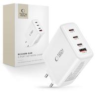 Tech-Protect NC100W-GAN įkroviklis GaN 3x USB-C PD 100W / USB-A QC 3.0 - baltas