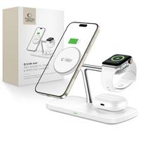 Tech-Protect 3in1 belaidis įkroviklis su MagSafe Apple įrenginiams QI15W-A45 - baltas