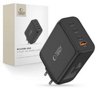 Tech-Protect NC240W-GaN 4-Port 240W sieninis įkroviklis - juodas