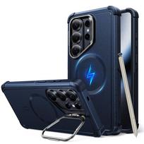 ESR Cyber Tough Kickstand MagSafe Dėklas, skirtas Samsung Galaxy S26 Ultra - tamsiai mėlynas