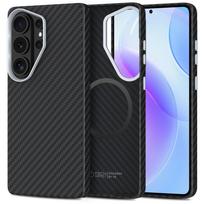 Tech-Protect Ion Carbon MagSafe Dėklas, skirtas Samsung Galaxy S26 Ultra – juoda ir sidabrinė