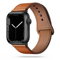Tech-Protect LeatherFit dirželis, skirtas Apple Watch 4/5/6/7/8/9/SE/Ultra 1/2 (42/44/45/49 mm) – ruda