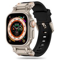 Tech-Protect Delta Pro dirželis, skirtas Apple Watch 4 / 5 / 6 / 7 / 8 / 9 / SE / Ultra 1 / 2 (42/44/45/49 mm) – juodas titanas