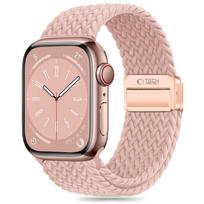 Tech-Protect Nylonmag dirželis, skirtas Apple Watch 4 / 5 / 6 / 7 / 8 / 9 / SE / Ultra 1 / 2 (42 / 44 / 45 / 49 mm) – rožinis