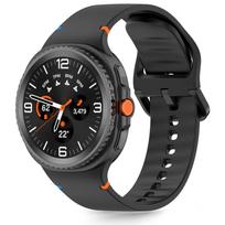 Tech-Protect silikoninis dirželis, skirtas Samsung Galaxy Watch 40/44/46 mm – juodas