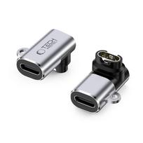 Tech-Protect Ultraboost USB-C kampo adapteris, skirtas Garmin laikrodžiui – pilkas