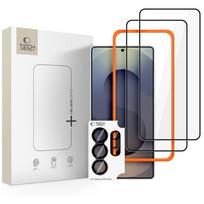 Tech-protect easy set+ 3-pack grūdintas stiklas skirtas Samsung Galaxy S26 Ultra - Black