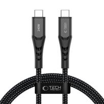 Tech-Protect Ultraboost UB11T USB-C / USB-C PD 240W / QC3.0 Kabelis 100 cm - Juodas
