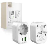 Tech-Protect TA100 UK adapteris - baltas