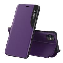 Eco Leather View dėklas iPhone 13 Pro Max – violetinis