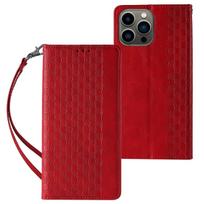 Samsung Galaxy S23+ atverčiamas dėklas su pinigine – raudonas