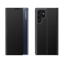 Atverčiamas dėklas Samsung Galaxy S24 FE su stovu – juodas