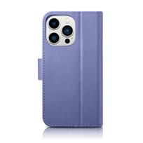 iCarer odinis piniginės tipo dėklas iPhone 14 Pro – violetinis