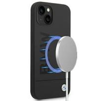 BMW MagSafe silikoninis dėklas iPhone 14 Plus – juodas