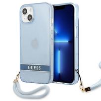 Guess skaidrus dėklas iPhone 13 mini – mėlynas