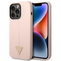 Guess silikoninis dėklas iPhone 14 Pro Max – rožinis