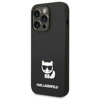 Karl Lagerfeld silikoninis dėklas iPhone 14 Pro – juodas